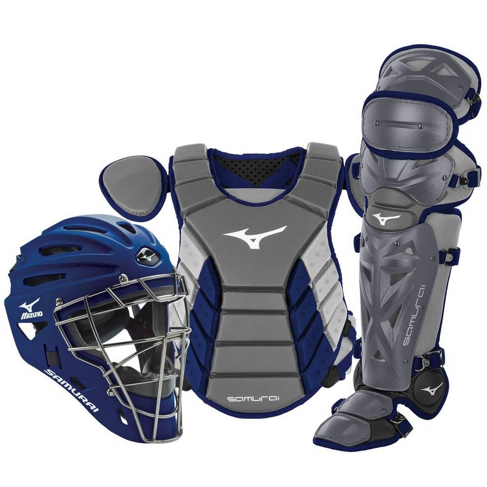 Mizuno Samurai Adult 15" Boxed - Erkek Catchers Gear - Gri/Lacivert Türkiye (LXAROM-095)